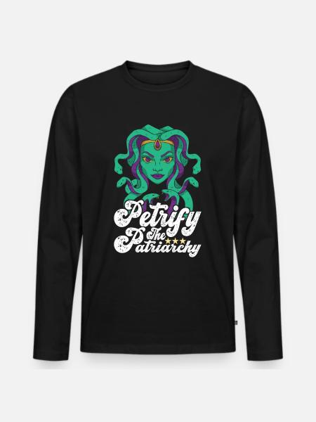Feminisme Feministisk Feminist - Premium økologisk langærmet T-shirt til mænd - sort