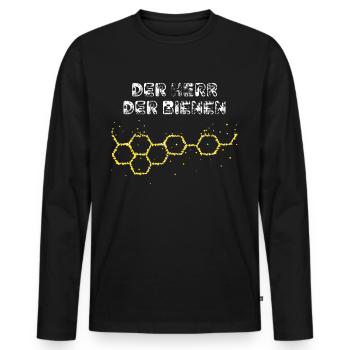 Der Herr der Bienen Imker Imkerei Honigbiene Honig - Männer Premium Bio Langarmshirt - Schwarz - Vorne - Nico (187cm)