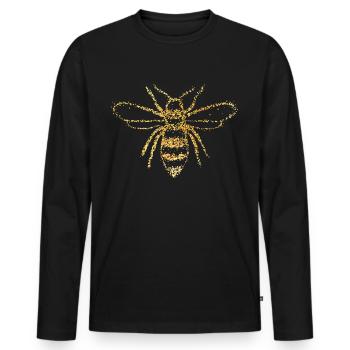 Honigbiene Imker Imkerei Biene Honigliebahber - Männer Premium Bio Langarmshirt - Schwarz - Vorne - Nico (187cm)
