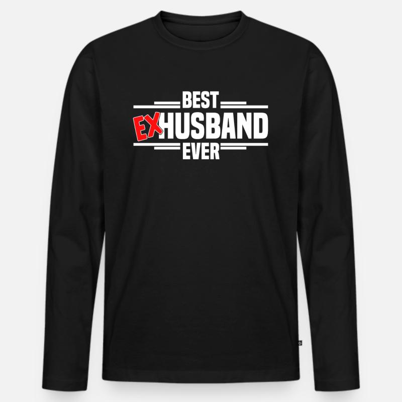 Scheidung Trennung Ehe Ex Scheidungsparty - Männer Premium Bio Langarmshirt - Schwarz