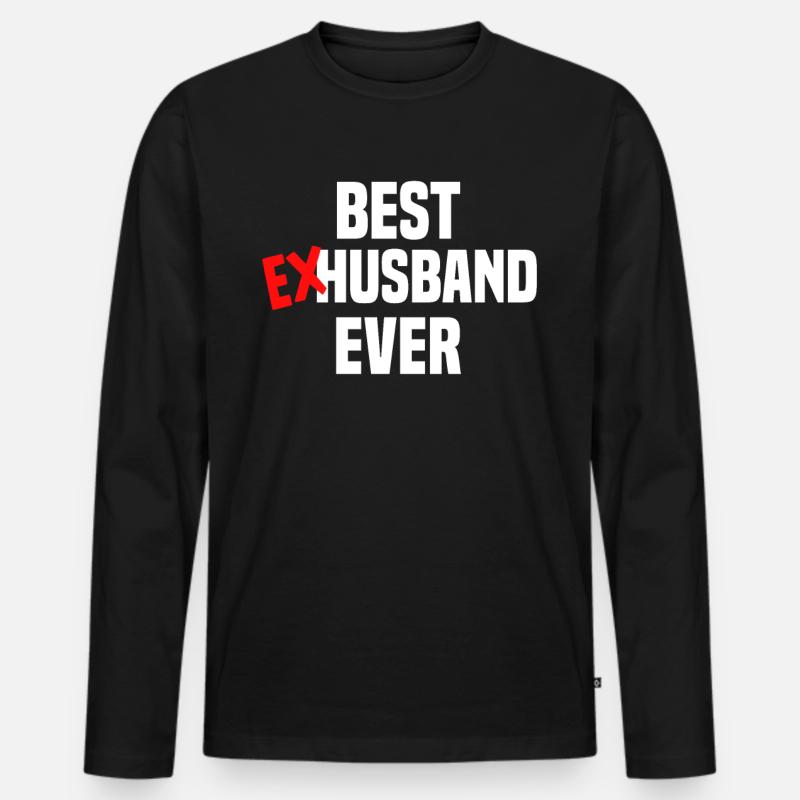 Scheidung Trennung Ehe Ex Scheidungsparty - Männer Premium Bio Langarmshirt - Schwarz