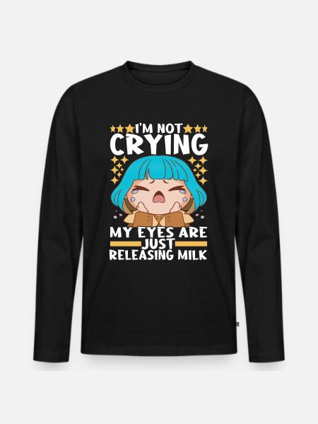 Anime Chibi Girl - Men's Premium Organic Long Sleeve Shirt - black