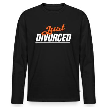 Divorce Séparation Mariage Ex Partie au divorce - T-shirt manches longues Premium bio Homme - noir - Devant - Nico (187cm)