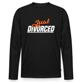Divorce Séparation Mariage Ex Partie au divorce - T-shirt manches longues Premium bio Homme - noir - Devant - Nico (187cm)