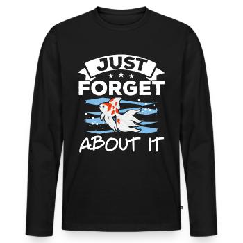 Just forget about aquarist fish farming G - Men's Premium Organic Long Sleeve Shirt - black - Front - Nico (187cm)