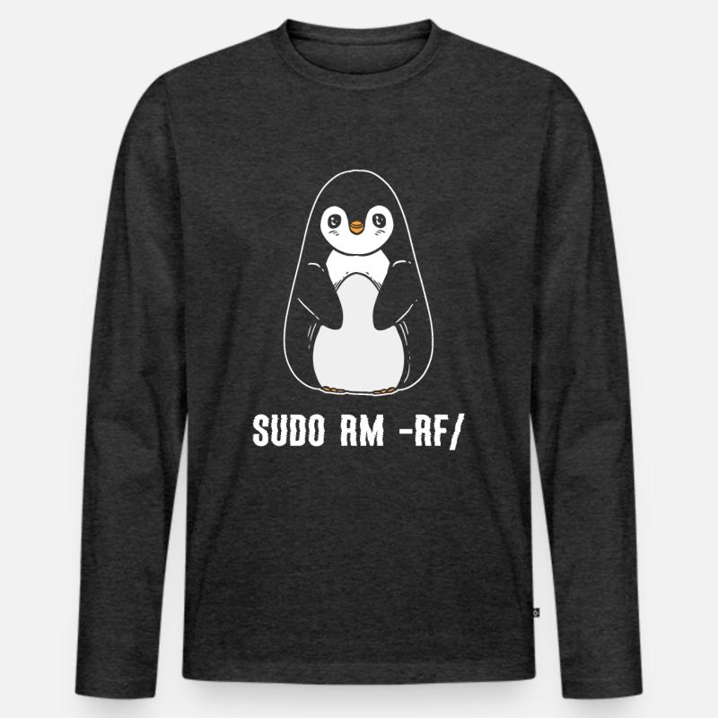 sudo rm rf / Linux Computer Programmer Men's Premium Organic Long Sleeve Shirt