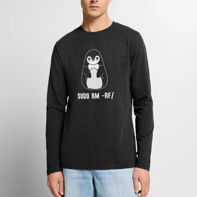 sudo rm rf / Linux Computer Programmer Men's Premium Organic Long Sleeve Shirt