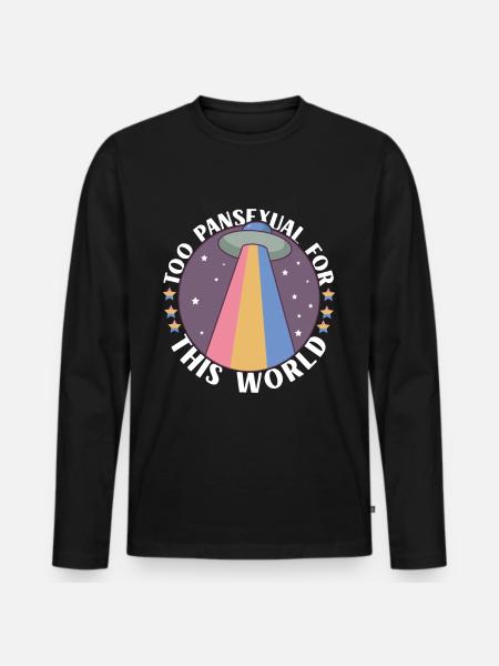Pansexual LQBTQ - Men's Premium Organic Long Sleeve Shirt - black