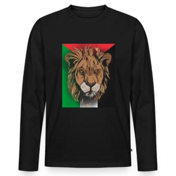 Palestine Palestine Filistin Palestinian - Men's Premium Organic Long Sleeve Shirt - black - Front - Nico (187cm)