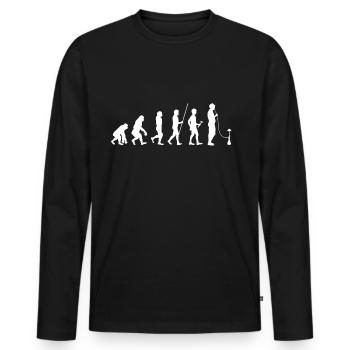 Narguilé - T-shirt manches longues Premium bio Homme - noir - Devant - Nico (187cm)