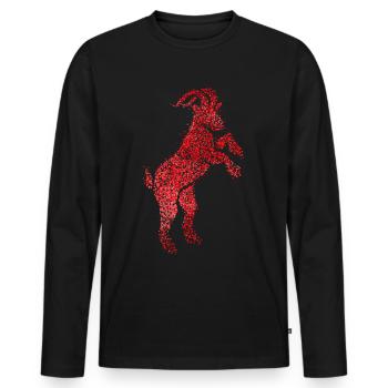Carnaval Cologne Confetti Kölle Confetti Jeck Narr - T-shirt manches longues Premium bio Homme - noir - Devant - Nico (187cm)