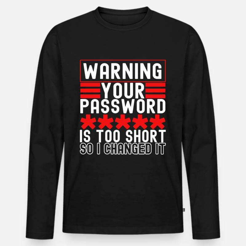 Programmierer Cyber Security - Männer Premium Bio Langarmshirt - Schwarz