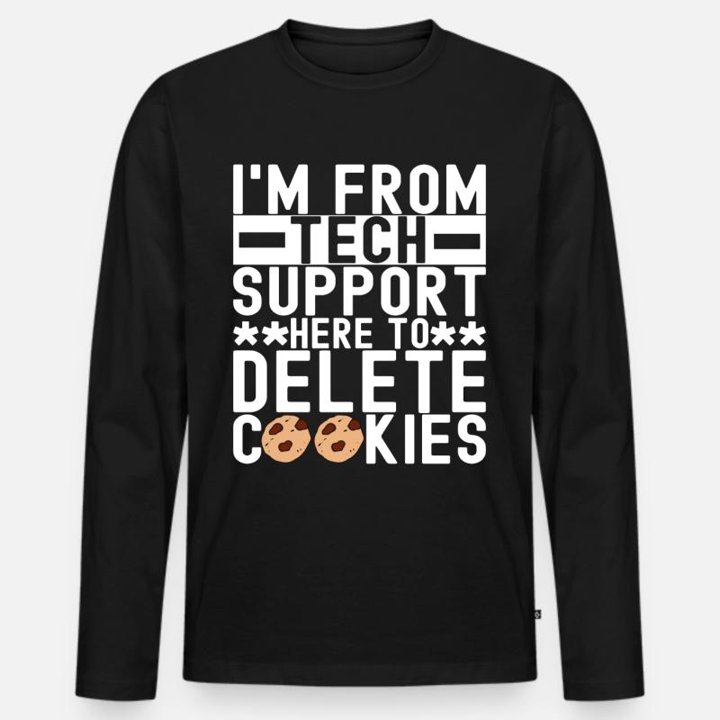 Programmer Cyber Security - Men's Premium Organic Long Sleeve Shirt - black