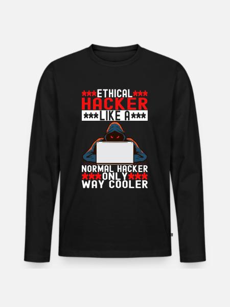 Programmer Cyber Security - Men's Premium Organic Long Sleeve Shirt - black