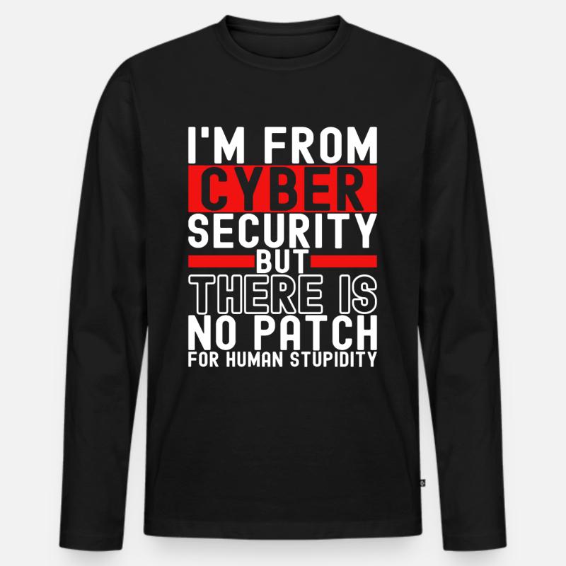 Programmierer Cyber Security - Männer Premium Bio Langarmshirt - Schwarz