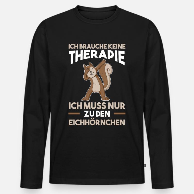 Erdmännchenliebhaber Erdmännchen - Männer Premium Bio Langarmshirt - Schwarz