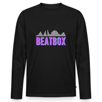 Beatboxer Beatbox Beatboxen Rapper Graffiti Rhytmu - Männer Premium Bio Langarmshirt - Schwarz - Vorne - Nico (187cm)