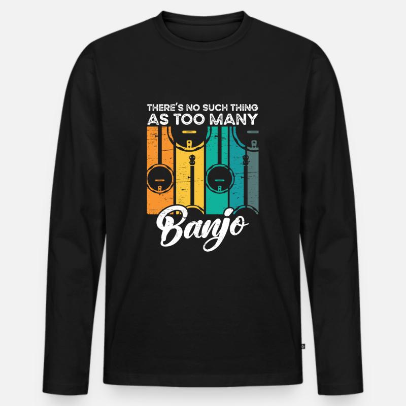 Viele - Männer Premium Bio Langarmshirt - Schwarz