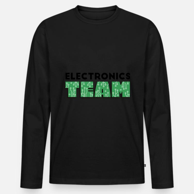 Programmer - electronics TEAM - Men's Premium Organic Long Sleeve Shirt - black