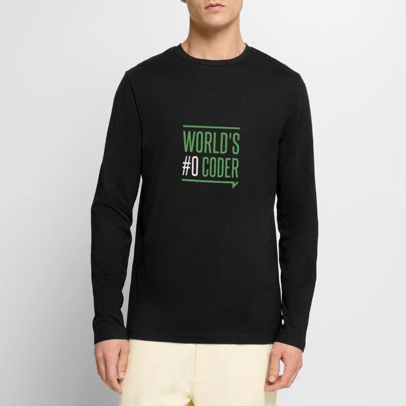 Programmer - creators coders world's #0 coder Men's Premium Organic Long Sleeve Shirt