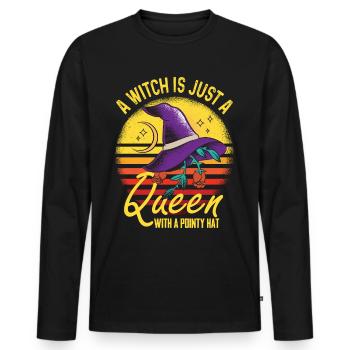 Skelett-Halloween-Party-Albtraum-Getränk-gruselige - Männer Premium Bio Langarmshirt - Schwarz - Vorne - Nico (187cm)