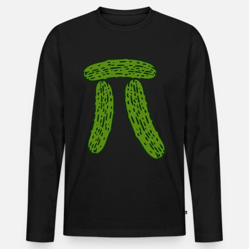 Mathe Mathelehrer - Männer Premium Bio Langarmshirt - Schwarz