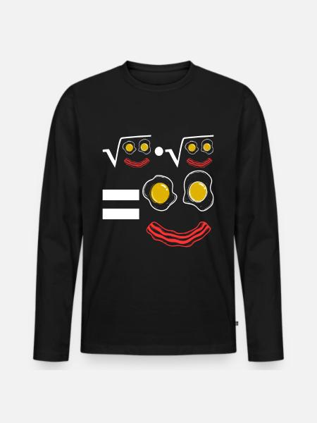 Mathe Mathelehrer - Männer Premium Bio Langarmshirt - Schwarz
