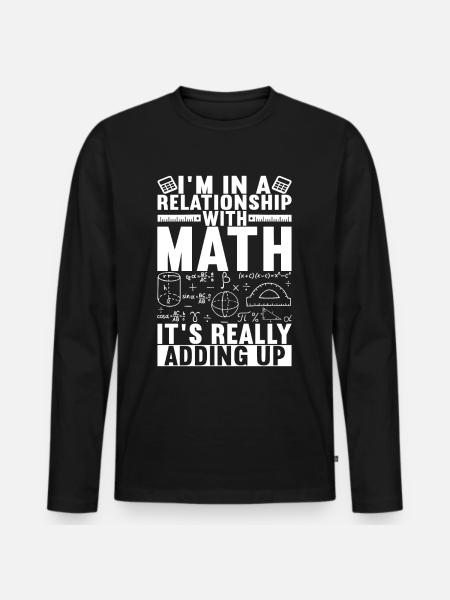 Math Teacher - Men's Premium Organic Long Sleeve Shirt - black