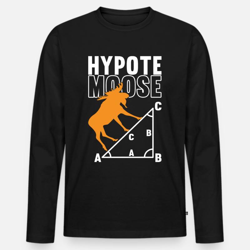 Math Math Teacher - Men's Premium Organic Long Sleeve Shirt - black