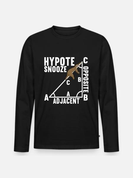 Math Teacher - Men's Premium Organic Long Sleeve Shirt - black