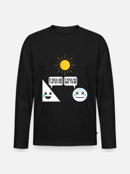 Math Teacher - Men's Premium Organic Long Sleeve Shirt - black