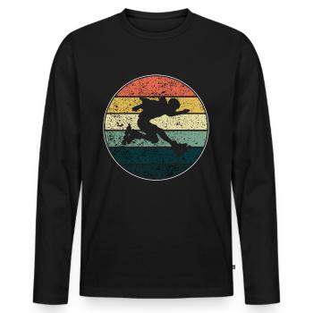 Rollerblades - Men's Premium Organic Long Sleeve Shirt - black - Front - Nico (187cm)