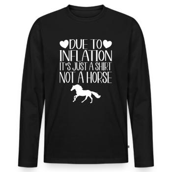 Acrobate Riding Rider Vaulter Acrobat - T-shirt manches longues Premium bio Homme - noir - Devant - Nico (187cm)