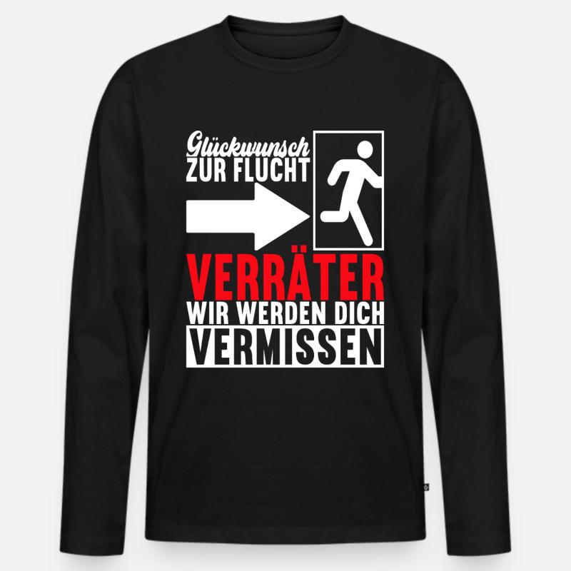 Abschiedsgeschenk Kollege Jobwechsel - Männer Premium Bio Langarmshirt - Schwarz