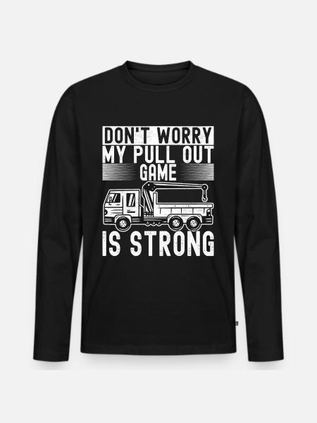 Abschleppwagen Abschleppdienst - Männer Premium Bio Langarmshirt - Schwarz