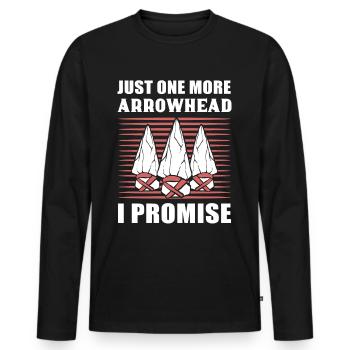 Arrowhead Hunting Arrowhead Hunting Arrowhead-Sa - T-shirt manches longues Premium bio Homme - noir - Devant - Nico (187cm)