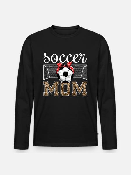 Soccer Mom - Männer Premium Bio Langarmshirt - Schwarz