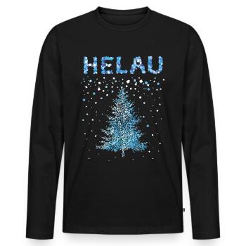 Carnival Confetti Helau Christmas Time Christmas Tree - Men's Premium Organic Long Sleeve Shirt - black - Front - Nico (187cm)