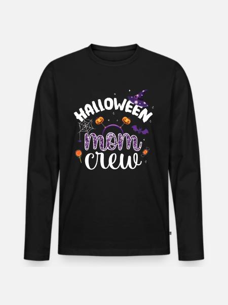 Halloween Mom Crew - Men's Premium Organic Long Sleeve Shirt - black