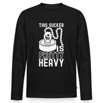 Magnet Fischer Magnet Fischen - Männer Premium Bio Langarmshirt - Schwarz - Vorne - Nico (187cm)