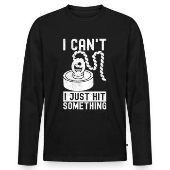 Magnet Fischer Magnet Fischen - Männer Premium Bio Langarmshirt - Schwarz - Vorne - Nico (187cm)