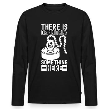 Magnet Fischer Magnet Fischen - Männer Premium Bio Langarmshirt - Schwarz - Vorne - Nico (187cm)