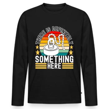 Magnet Fischer Magnet Fischen - Männer Premium Bio Langarmshirt - Schwarz - Vorne - Nico (187cm)