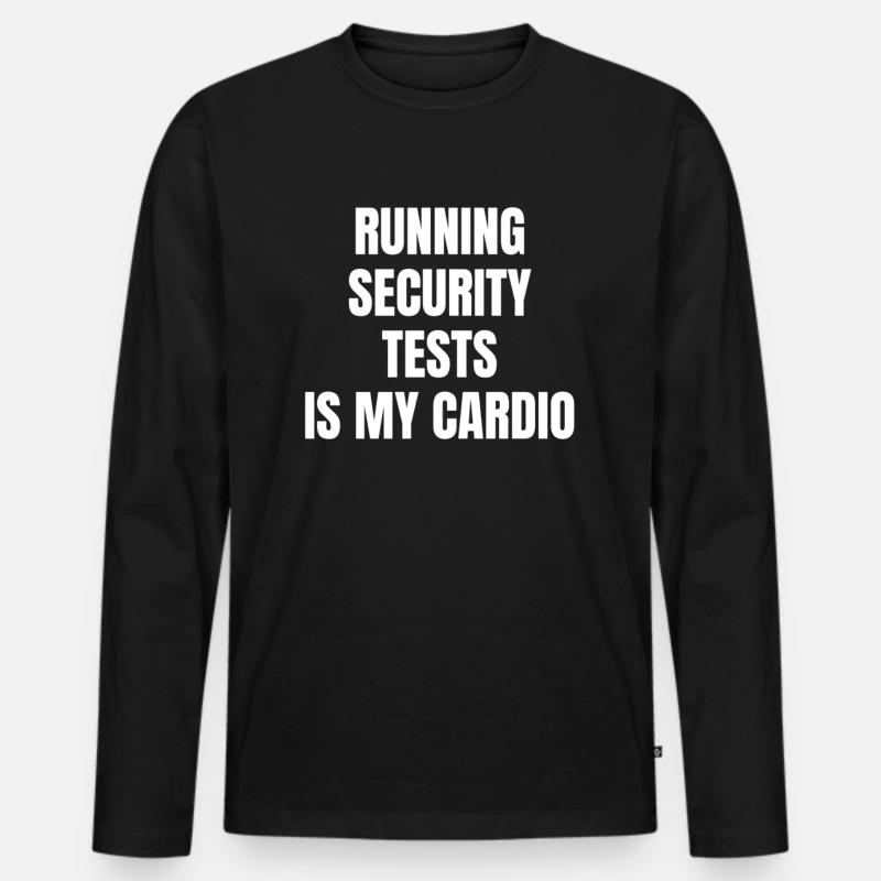 Cybersecurity - IT-Sicherheit Informatiker - Männer Premium Bio Langarmshirt - Schwarz