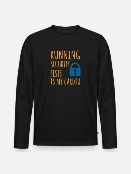 Cybersecurity - IT-Sicherheit Informatiker - Männer Premium Bio Langarmshirt - Schwarz