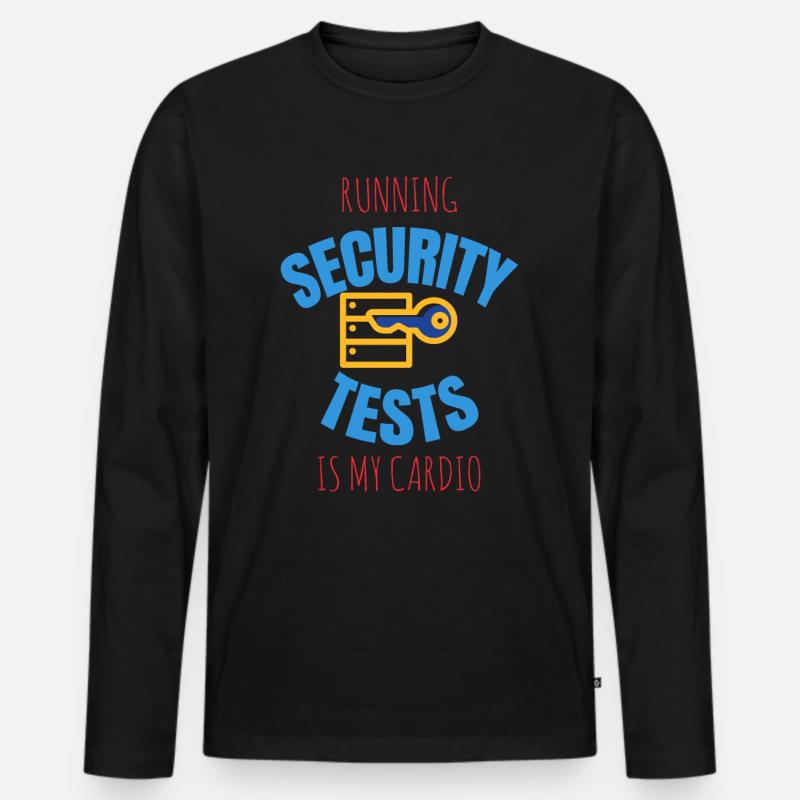 Cybersecurity - IT Security Computer Scientist - Men's Premium Organic Long Sleeve Shirt - black
