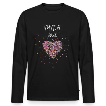 MTLA Medizinisch Technische Labor Assistentin - Männer Premium Bio Langarmshirt - Schwarz - Vorne - Nico (187cm)