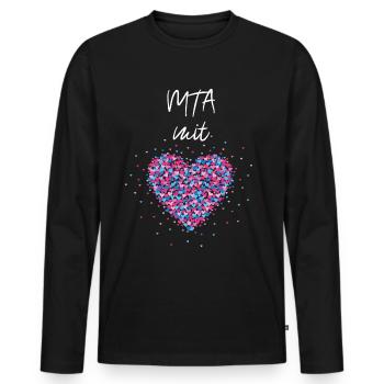 MTA mit Herz Laboratorium Labormedizinerin Labor - Männer Premium Bio Langarmshirt - Schwarz - Vorne - Nico (187cm)