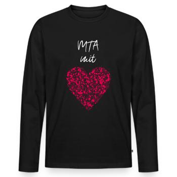 MTA mit Herz Krankenhaus Facharztpraxis Klinik - Männer Premium Bio Langarmshirt - Schwarz - Vorne - Nico (187cm)