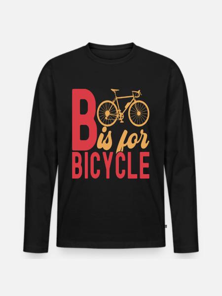 Bicycle cyclists - Men's Premium Organic Long Sleeve Shirt - black